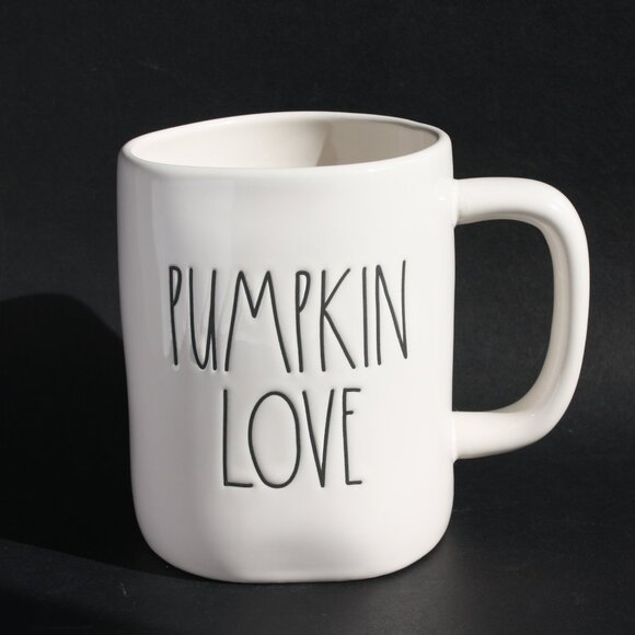 NBU Rae Dunn Artisan Collection by Magenta PUMPKIN LOVE mug Large - Picture 1 of 4